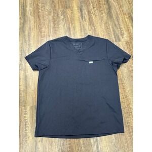 FIGS Logan FormMx Slim V-Neck Scrub Top Mens XL Navy Blue 1001693 NWT